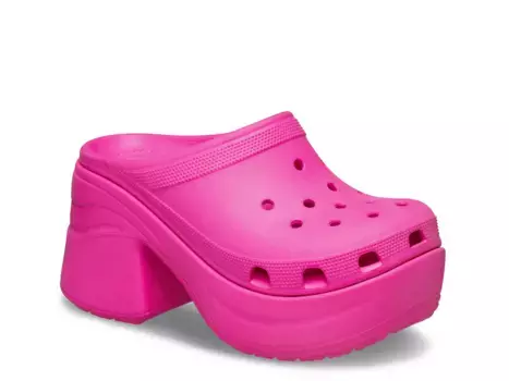 Сабо Siren Platform Clog Crocs, розовый