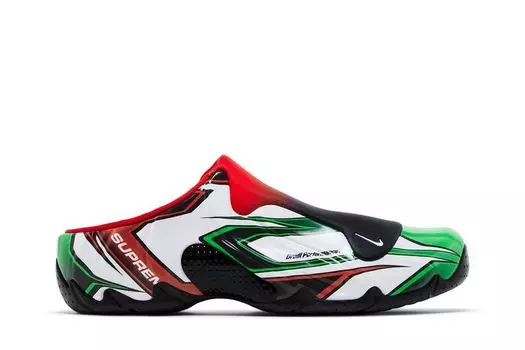 Сабо Supreme x Clogposite 'White Gym Red Green', белый