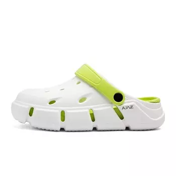 Сабо унисекс Ajpap, белый/зеленый