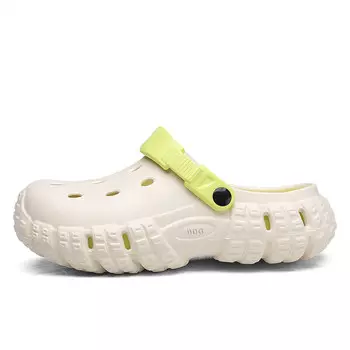 Сабо унисекс Bindage, белый/зеленый