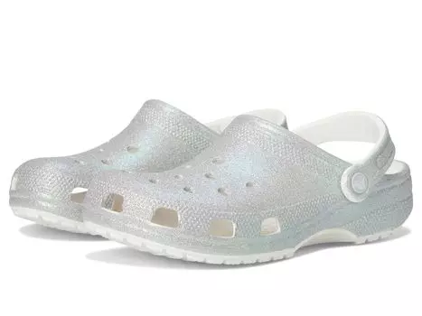 Сабо Unisex Crocs Classic Clog - Glitter, цвет Iridescent White