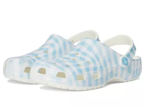 Сабо Unisex Crocs Classic Clog - Seasonal Graphic, цвет White/Blue 1