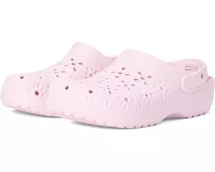 Сабо Unisex Crocs Classic Clogs with Floral Cut Out Design, цвет Pink Milk