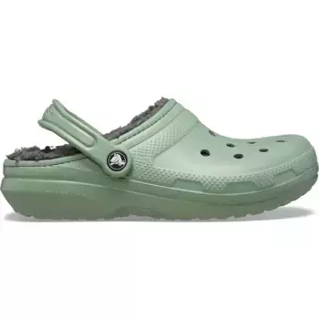 Сабо унисекс Crocs Classic Lined Clog, зеленый