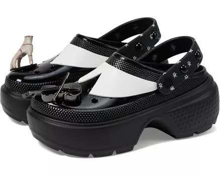 Сабо Unisex Crocs Wednesday Addams Stomp Clog, черный