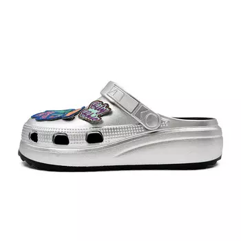 Сабо унисекс Oubt, серебряный