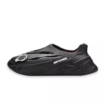 Сабо унисекс Run Manner, черный/белый