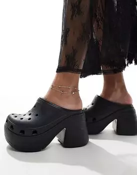 Сабо унисекс Siren черного цвета Crocs