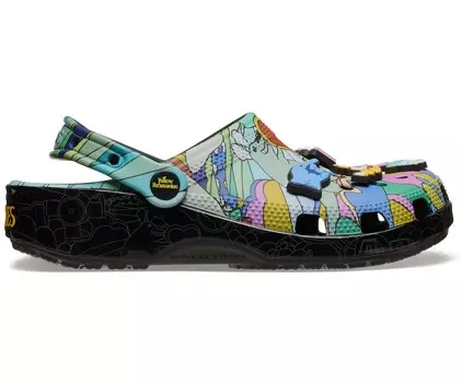 Сабо унисекс The Beatles x Crocs: Love, черный/мультиколор