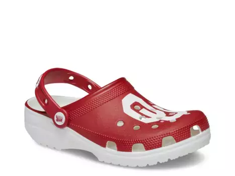 Сабо University of Oklahoma Classic Clog Crocs, красный/белый