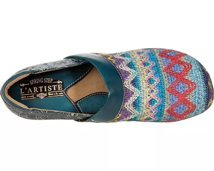 Сабо Zagabank L'Artiste by Spring Step, бирюзовый мульти