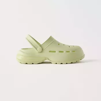 Сабо Zara Air Cushion, лаймовый зеленый