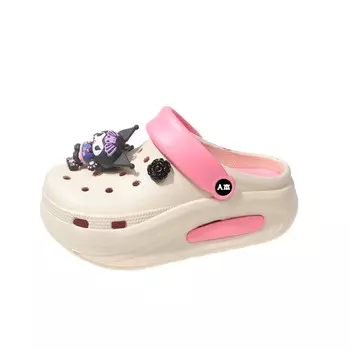 Сабо женские Humanism 1986, бежевый/зеленый