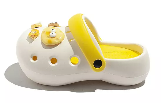 Сабо женские Kathryn Wilson, белый/желтый