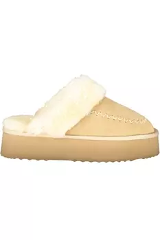 Сабо женские Laura Biagiotti утепленные на платформе, бежевый