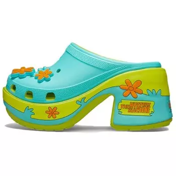 Сабо женские Siren Clog Scooby-Doo! The Mystery Machine Crocs, синий/зеленый