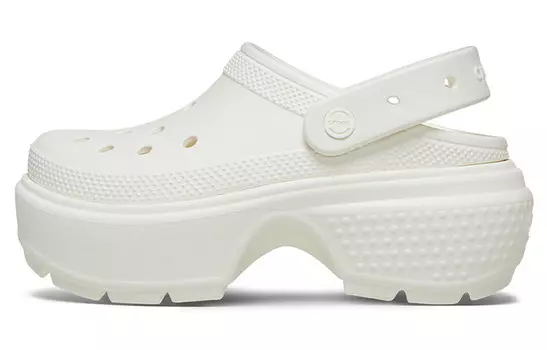 Сабо женские Stomp Clog 'Chalk' Crocs, цвет Ivory White