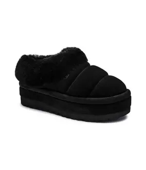 Сабо женские Ugg Tazzlita замшевые с мехом, черный