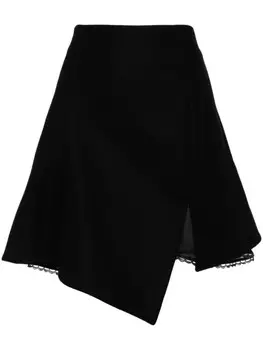 Sacai асимметричная юбка, черный