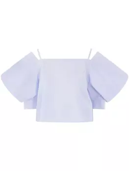 Sacai блузка в полоску, синий