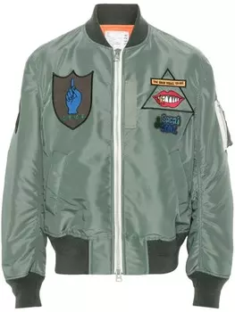 Sacai бомбер Gonz, зеленый