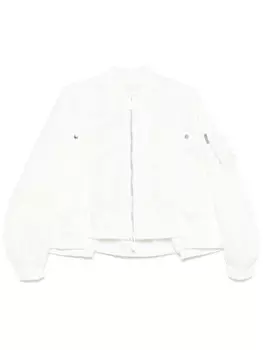 Sacai бомбер на молнии, белый