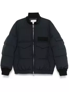 Sacai бомбер-пуховик, черный