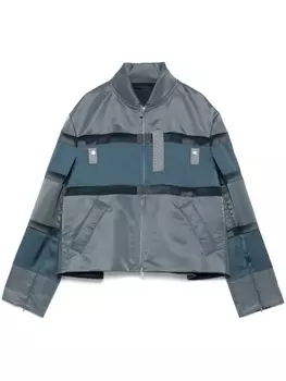 Sacai бомбер со вставками, серый