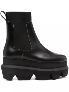 Sacai ботинки челси, черный