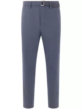 Sacai брюки с поясом, синий