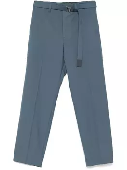 Sacai брюки с поясом, синий