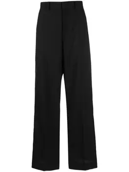 sacai брюки с завышенной талией, черный
