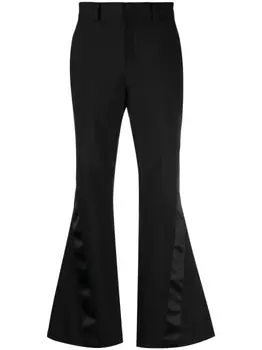 sacai брюки строгого кроя, черный