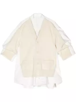 Sacai джинсовый кардиган, белый