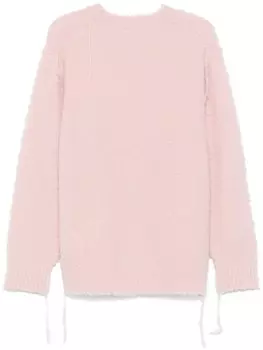 Sacai фактурный свитер, розовый