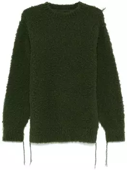 Sacai фактурный свитер, зеленый