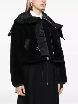 Sacai флисовая куртка, черный