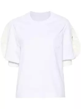 Sacai футболка из джерси, белый