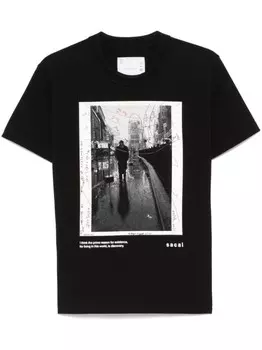 Sacai футболка James Dean, черный