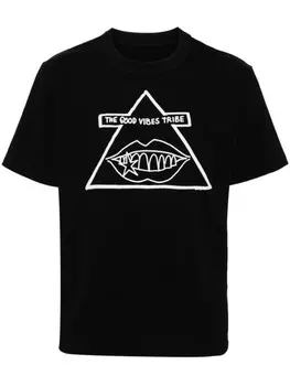 Sacai футболка с принтом Gonz, черный