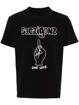Sacai футболка Sacaigonz, черный