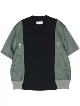 Sacai хлопковая футболка, синий