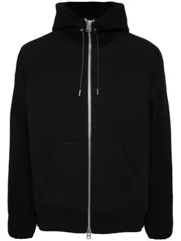 Sacai худи со вставками, черный