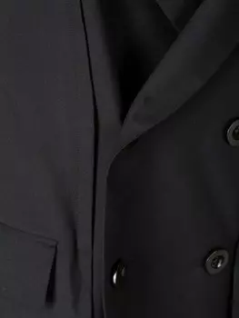 Sacai костюмное длинное пальто-жилет, черный