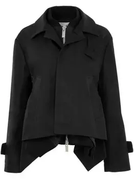 Sacai многослойная куртка, черный