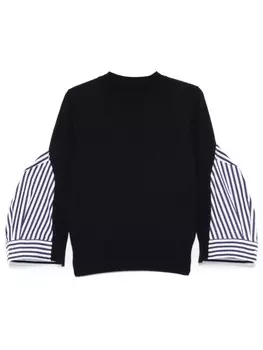 Sacai многослойный свитер, синий