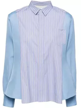 Sacai поплиновая рубашка, синий
