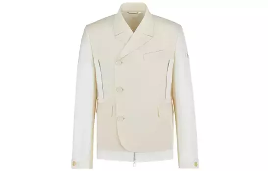 Sacai Quarterly Новые продукты Деловой костюм для мужчин Кремовый Dior, кремовый