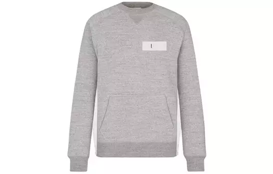 Sacai Quarterly Новые продукты Толстовка мужская серая Dior, серый