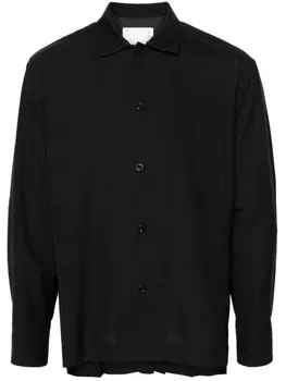 Sacai рубашка со складками, черный
